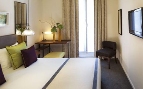 The Hotel Marais Bastille’s elegant superior rooms