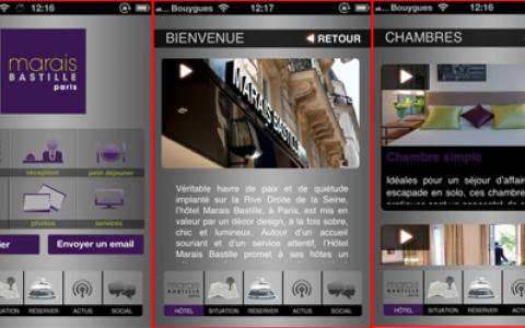 Hotel Marais Bastille has its own iPhone app!
